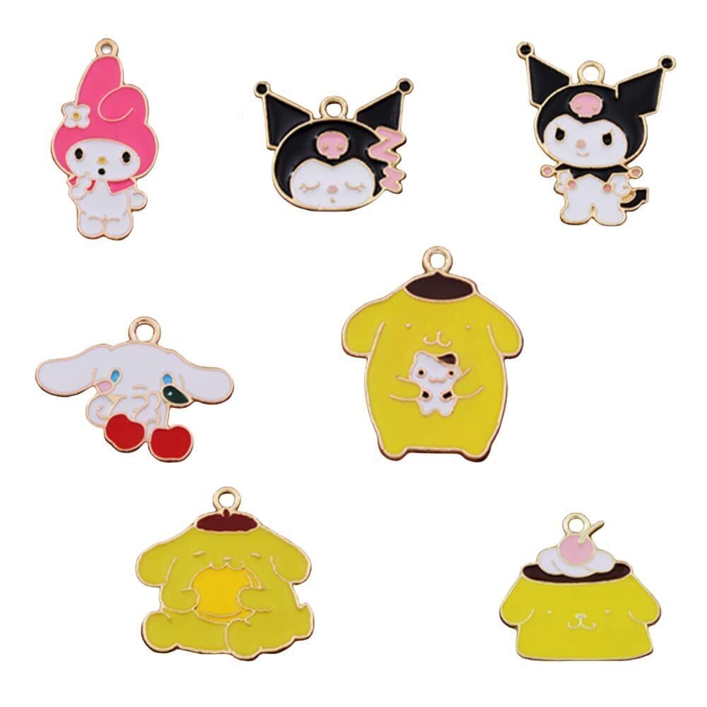 3485 35pcs Kawaii Charms Alloy Cute Anime Charms Pendant Cartoon Pendant